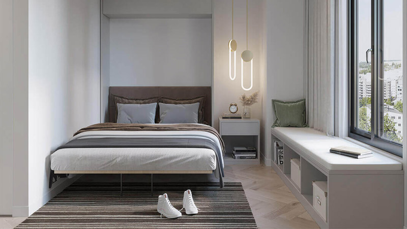 Tempat Tidur Desain Simple untuk kamar sederhana