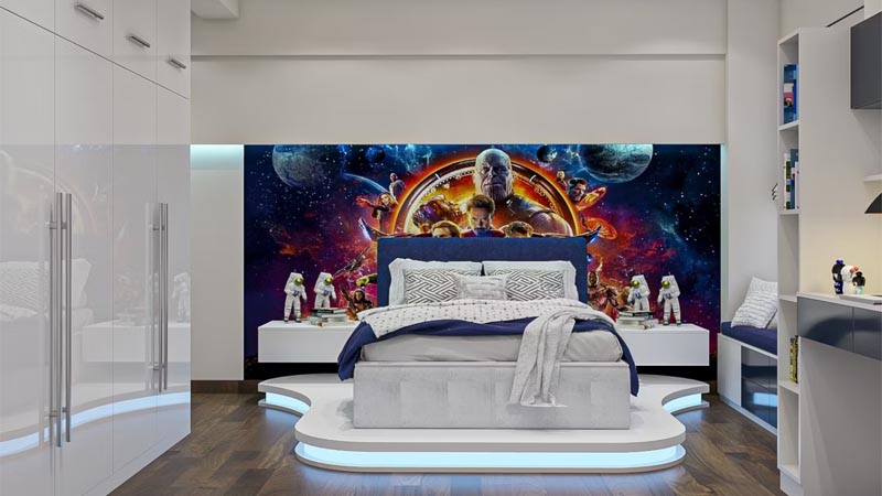 Desain Kamar Tidur Anak Laki Laki Tema Superhero