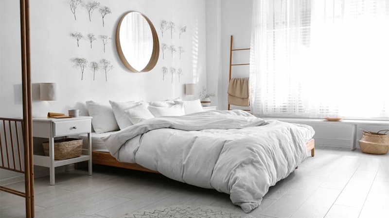 Interior Kamar Tidur Minimalis dengan Nakas